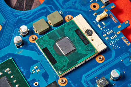 Computer hardware motherboard semiconductor, microchips, hardware motherboard.