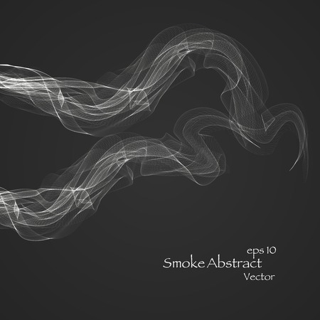 Abstract smoke  , vector elegant waveのイラスト素材