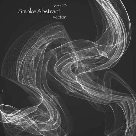 Abstract smoke , vector elegant waveのイラスト素材