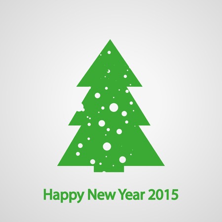 Christmas fir tree with snowのイラスト素材