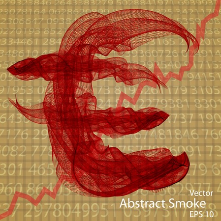 Sign of euro from a smokyのイラスト素材