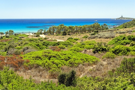 Landscape of sardinia coast Italy Europeの写真素材