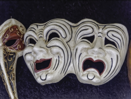 typical carnival mask of venice italyの写真素材