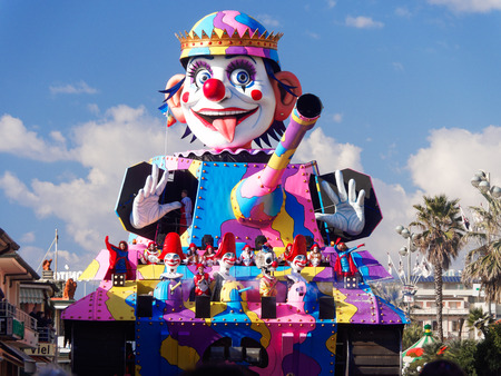 VIAREGGIO, ITALY - FEBRUARY 23    allegorical float at Viareggio Carnival held February 23, 2014のeditorial素材