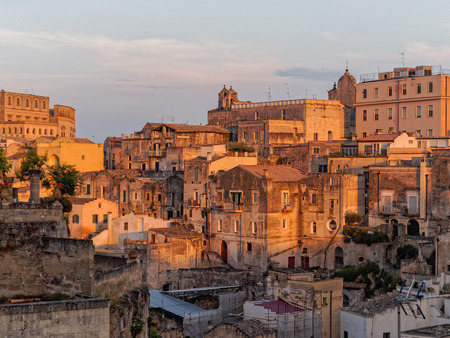 landscape of Matera, Basilicata Italy