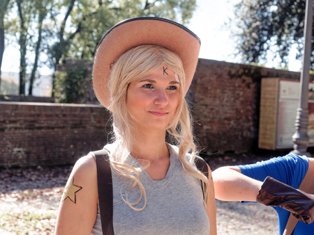 LUCCA, ITALY - November 11:   masks cartoon characters at Lucca Comics held November 01, 2014のeditorial素材