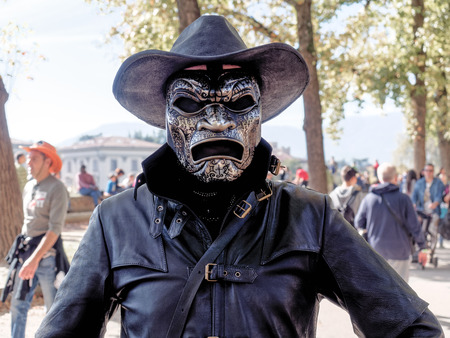 LUCCA, ITALY - November 11:   masks cartoon characters at Lucca Comics held November 01, 2014のeditorial素材