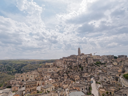 landscape of Matera, Basilicata Italy
