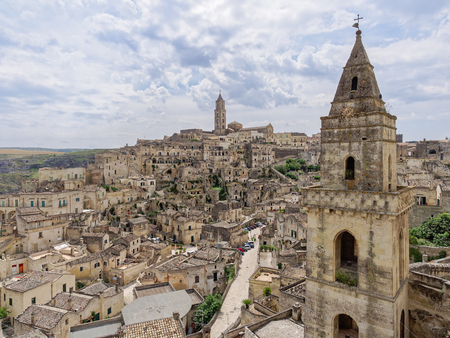 landscape of Matera, Basilicata Italy
