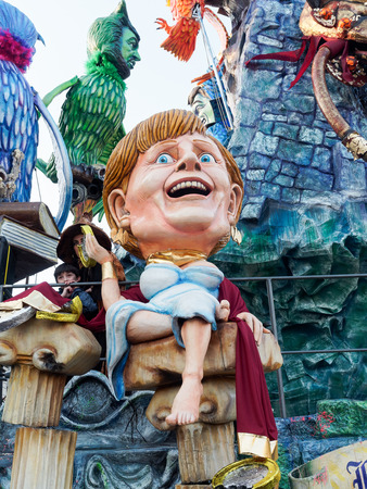 VIAREGGIO, ITALY - March 12:   allegorical float  at Viareggio Carnival held March 12, 2016のeditorial素材