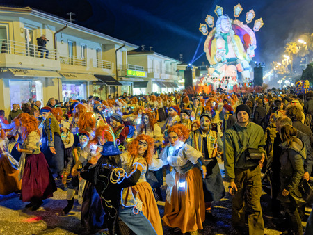 VIAREGGIO, ITALY - March 12:   allegorical float  at Viareggio Carnival held March 12, 2016のeditorial素材