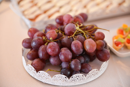 Delicious fruits arrangements for wedding reception and similar eventsの写真素材
