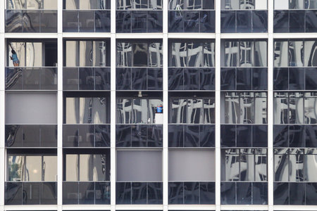 Facade of modern building in Singapore