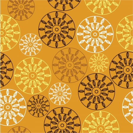 Elegant seamless pattern with yellow flowersのイラスト素材