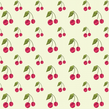 Cherry seamless backgroundのイラスト素材