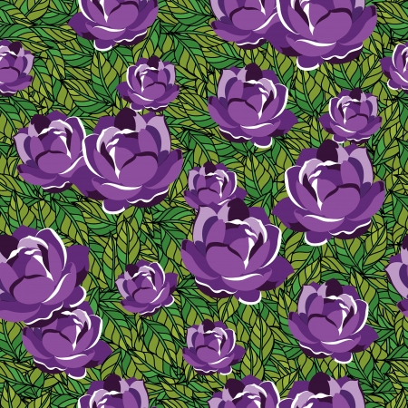 Floral seamless pattern with beautiful flowers, hand-drawing. Vector illustration.のイラスト素材