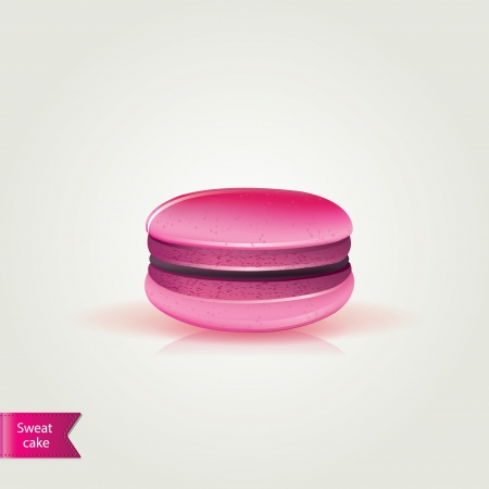 Sweet macaroons.Vector illustration.のイラスト素材