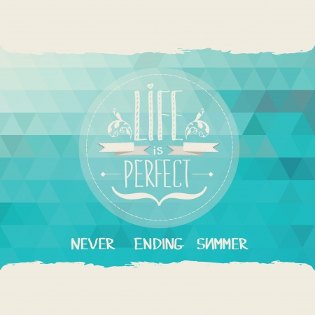 Summer poster Typography Vector illustration のイラスト素材