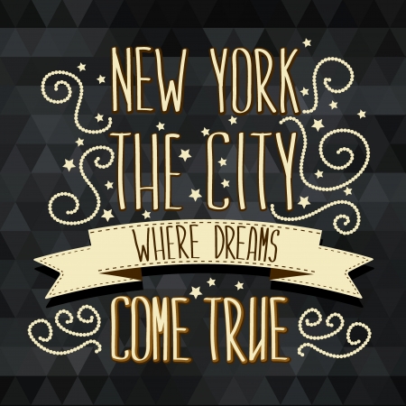 New York poster Typography Vector illustration のイラスト素材