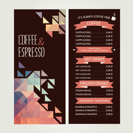 Cafe menu, template design  Vector illustration のイラスト素材