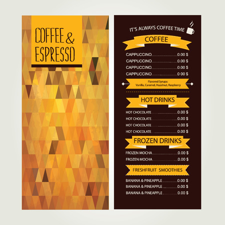 Cafe menu, template design  Vector illustration のイラスト素材