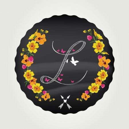 Beautiful font.Typography.Vector illustration.のイラスト素材