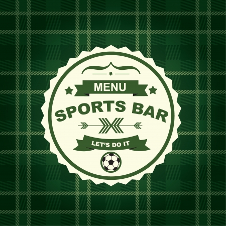Sports bar menu, template design Vector illustration のイラスト素材