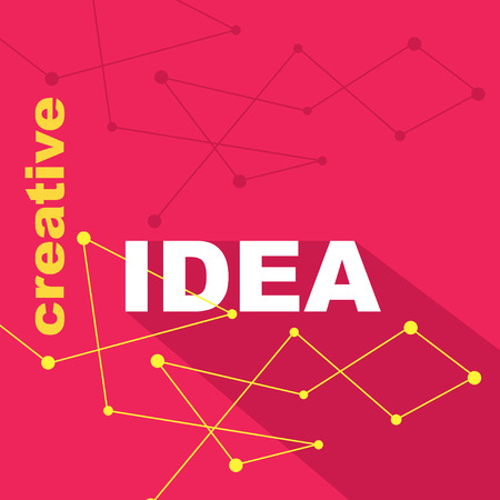 Idea, concept creative background. Vector illustration. のイラスト素材