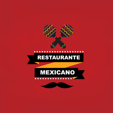 Menu mexican template designのイラスト素材