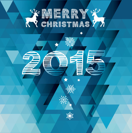 Poster Merry Christmas.Vector illustration.のイラスト素材