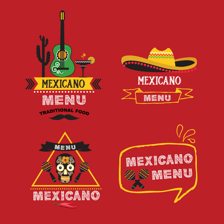 Menu mexican design.Vector illustration.のイラスト素材