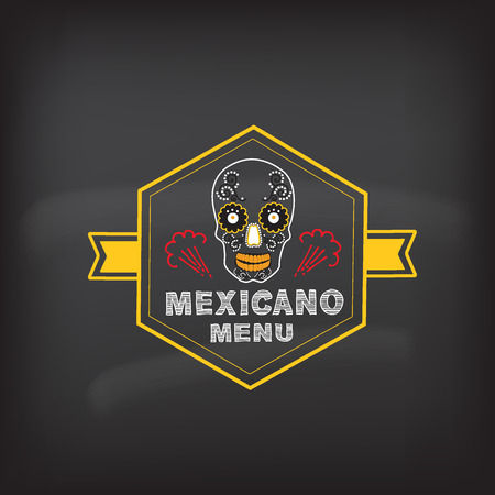 Menu mexican design.Vector illustration.のイラスト素材