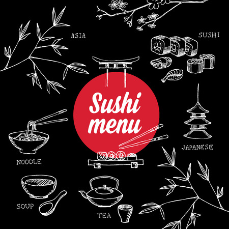 Restaurant cafe menu, template design.Vector illustration.のイラスト素材
