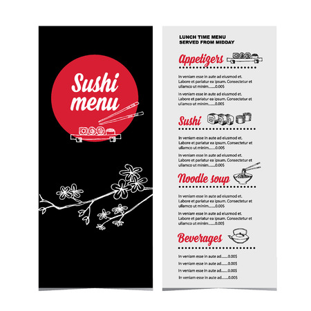 Restaurant cafe menu, template design.Vector illustration.のイラスト素材