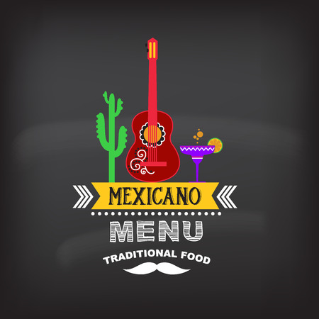 Menu mexican design.Vector illustration.のイラスト素材