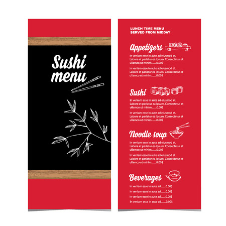 Restaurant cafe menu, template design.Vector illustration.のイラスト素材