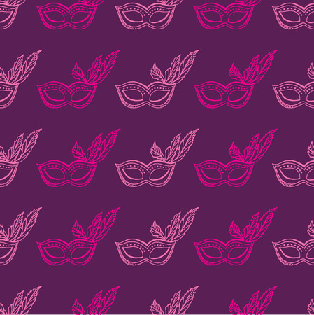 Carnival seamless pattern with mask.のイラスト素材