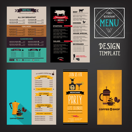 Restaurant cafe menu, template design. Food flyer.のイラスト素材