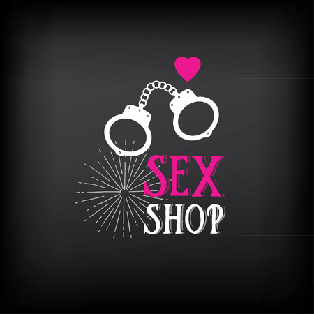 Sex shop logo and badge design.のイラスト素材