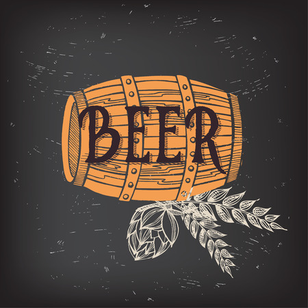 Beer restaurant brochure vector, alcohol menu design.のイラスト素材
