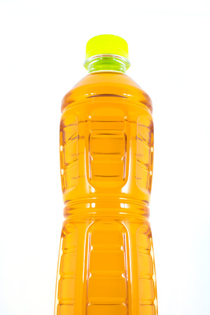 bottle of tea on white backgroundの写真素材