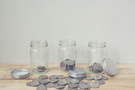Concept saving money and investment growing businessの写真素材