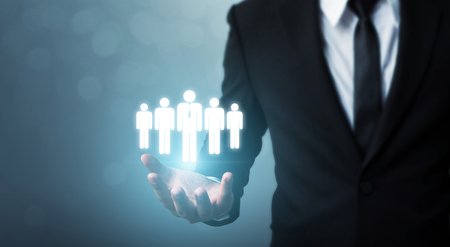 Human resources, CRM and recruitment business concept, Copy spaceの写真素材