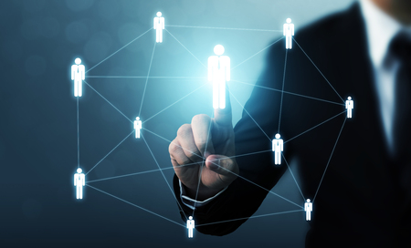 Human resource management and recruitment employment business conceptの写真素材
