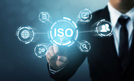Concept of ISO standards quality control assurance warranty business technologyの写真素材