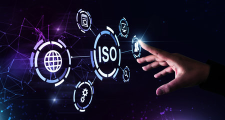 Concept of ISO standards quality control assurance warranty business technologyの写真素材