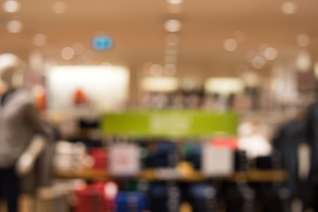 clothing Store bokeh abstract background