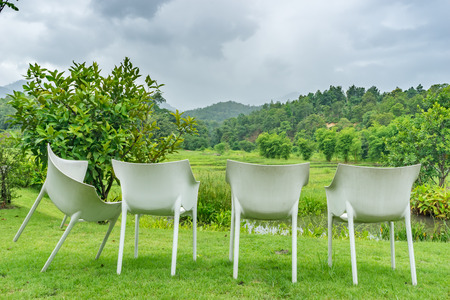 four chairの写真素材