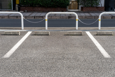 An open parking spaceの写真素材