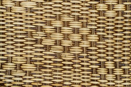 Close up of Brown Wicker basket texture.